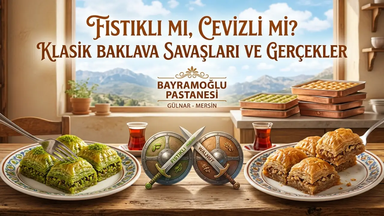 Read more about the article Fıstıklı mı, Cevizli mi? Klasik Baklava Savaşları ve Gerçekler