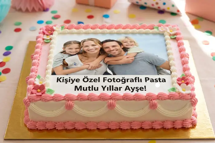 Fotoğraflı Pasta